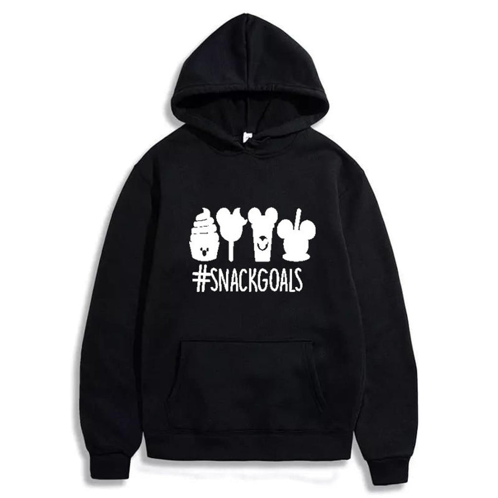 Snack Goals Printed Fleece Full Sleeves Pull Over Hoodie For Women And Men - HB INDUSTRIES - Hoodies & Sweatshirts - 