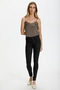 Soaked In Luxury Black Leia Skinny Jeggings