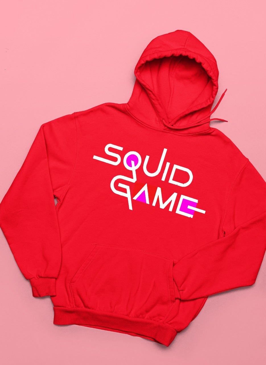 Squid Game Printed Fleece Full Sleeves Pull Over Hoodie For Men & Women - HB INDUSTRIES - Hoodie & Sweatshirt - 